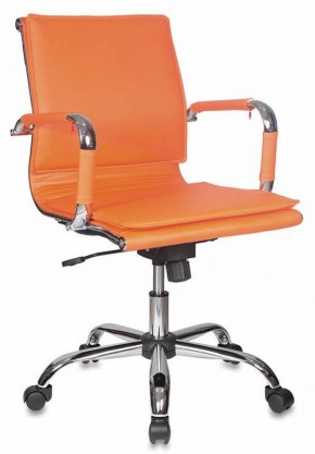 Кресло руководителя Бюрократ CH-993-LOW/ORANGE оранжевый в Кунгуре - kungur.mebel-74.com | фото