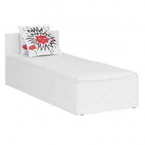 Кровать 0800 + Пенал Стандарт, цвет белый, ШхГхВ 83,5х203,5х70 + 45х52х200 см., сп.м. 800х2000 мм., без матраса, основание есть в Кунгуре - kungur.mebel-74.com | фото