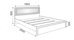 Кровать 1.6 М09 с мягкой спинкой и настилом Беатрис (Орех гепланкт) в Кунгуре - kungur.mebel-74.com | фото