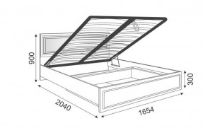 Кровать 1.6 Беатрис М11 с мягкой спинкой и ПМ (Орех гепланкт) в Кунгуре - kungur.mebel-74.com | фото