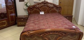 Кровать 2-х спальная 1600*2000 Роза, без основания (01.116) орех в Кунгуре - kungur.mebel-74.com | фото