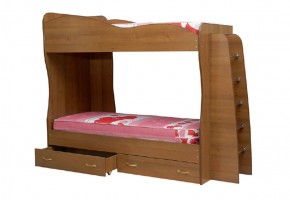 Кровать детская 2-х ярусная Юниор-1 (800*2000) ЛДСП в Кунгуре - kungur.mebel-74.com | фото