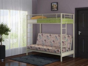 Кровать двухъярусная с диваном "Мадлен" (Слоновая кость/Серый) в Кунгуре - kungur.mebel-74.com | фото
