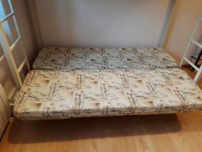 Кровать двухъярусная с диваном "Мадлен" (Слоновая кость/Серый) в Кунгуре - kungur.mebel-74.com | фото