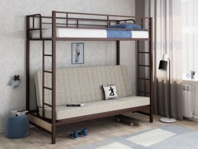 Кровать двухъярусная с диваном "Мадлен" (Коричневый/Бежевый) в Кунгуре - kungur.mebel-74.com | фото