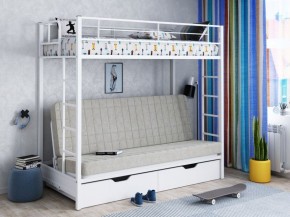 Кровать двухъярусная с диваном "Мадлен-ЯЯ" с ящиками в Кунгуре - kungur.mebel-74.com | фото