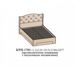 Кровать ЭЙМИ с подъемным механизмом КРП-1701 (1200х2000) Венге/патина серебро в Кунгуре - kungur.mebel-74.com | фото