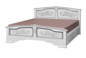 ЕЛЕНА Кровать из массива 1400 с 2-мя ящиками  в Кунгуре - kungur.mebel-74.com | фото