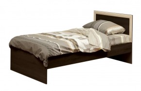 Кровать одинарная 21.55 (шир. 900) с настилом (венге/профиль дуб линдберг) в Кунгуре - kungur.mebel-74.com | фото