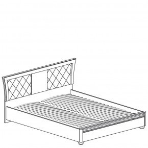 Кровать с мягким изголовьем №200 "Лючия" (1800) Дуб оксфорд серый в Кунгуре - kungur.mebel-74.com | фото