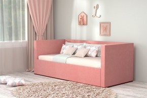 Кровать с ПМ (арт.030) (с/м 900*2000мм) (б/матр), ткань розовая в Кунгуре - kungur.mebel-74.com | фото
