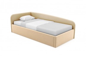 Кровать угловая Лэсли интерьерная +настил ДСП (90х200) 3 кат. ткани в Кунгуре - kungur.mebel-74.com | фото