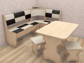 Кухонный уголок Домино Стандарт + стол + табурет 2 шт. (1000*1500) в Кунгуре - kungur.mebel-74.com | фото