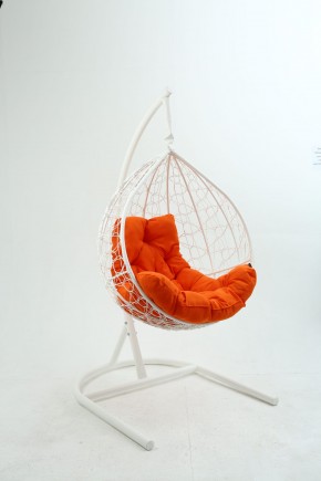 Подвесное кресло Бароло (белый/оранжевый) в Кунгуре - kungur.mebel-74.com | фото