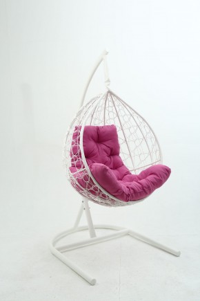 Подвесное кресло Бароло (белый/розовый) в Кунгуре - kungur.mebel-74.com | фото