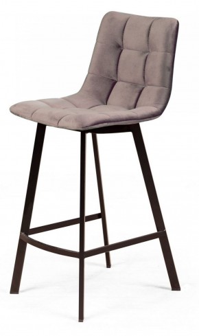 Полубарный стул CHILLI-QB SQUARE бежевый #5, велюр / черный каркас (H=66cm) М-City в Кунгуре - kungur.mebel-74.com | фото