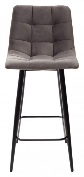 Полубарный стул CHILLI-QB графит #14, велюр / черный каркас (H=66cm) М-City в Кунгуре - kungur.mebel-74.com | фото