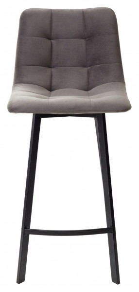Полубарный стул CHILLI-QB SQUARE графит #14, велюр / черный каркас (H=66cm) М-City в Кунгуре - kungur.mebel-74.com | фото
