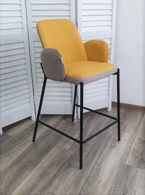 Полубарный стул NYX (H=65cm) VF106 желтый / VF120 серый М-City в Кунгуре - kungur.mebel-74.com | фото