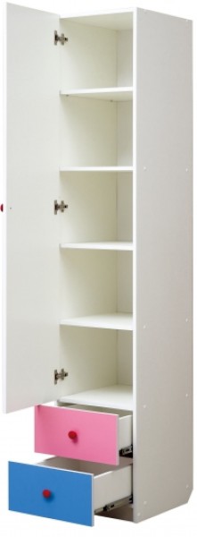 Шкаф 1-но дверный с ящиками и фотопечатью Совята 1.1 (400) в Кунгуре - kungur.mebel-74.com | фото