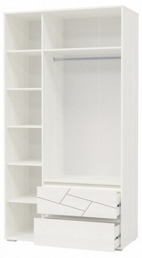 Шкаф 3-х дверный с ящиками АДЕЛИНА (4-4832рам.б) в Кунгуре - kungur.mebel-74.com | фото
