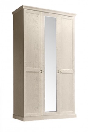 Шкаф 3-х дверный (с зеркалом) для платья и белья Венеция дуб седан (ВНШ1/3) в Кунгуре - kungur.mebel-74.com | фото