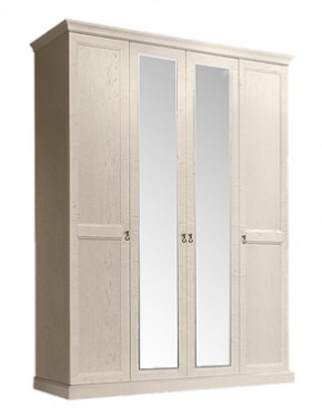 Шкаф 4-х дверный (2 зеркала) для платья и белья Венеция дуб седан (ВНШ1/4) в Кунгуре - kungur.mebel-74.com | фото