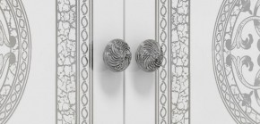 Шкаф 4-х дверный с зеркалами (12.244) Грация (белый/серебро) в Кунгуре - kungur.mebel-74.com | фото