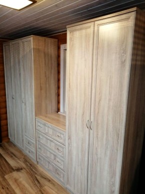 Шкаф для белья со штангой, полками и ящиками арт. 113 в Кунгуре - kungur.mebel-74.com | фото