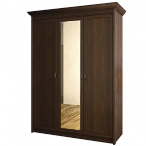 Шкаф для одежды 3-дверный с зеркалом №671 Флоренция Дуб оксфорд в Кунгуре - kungur.mebel-74.com | фото
