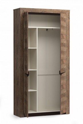 Шкаф для одежды 33.18 "Лючия" (бетон пайн белый / венге / белый) в Кунгуре - kungur.mebel-74.com | фото