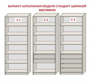 Шкаф распашной серия «ЗЕВС» (PL3/С1/PL2) в Кунгуре - kungur.mebel-74.com | фото