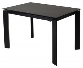 Стол CORNER 120 MATT BLACK MARBLE SOLID CERAMIC / BLACK, ®DISAUR в Кунгуре - kungur.mebel-74.com | фото