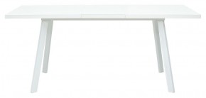 Стол ФИН 140 Белый, стекло/ Белый каркас М-City в Кунгуре - kungur.mebel-74.com | фото