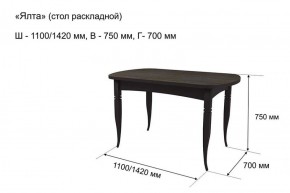 Стол раскладной Ялта (опоры массив цилиндрический) в Кунгуре - kungur.mebel-74.com | фото