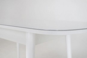 Стол раскладной со стеклом (опоры массив цилиндрический) "Хоста" в Кунгуре - kungur.mebel-74.com | фото