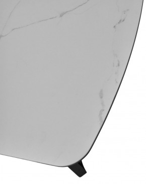 Стол RASMUS 160 TL-45 Белый мрамор, испанская керамика / черный каркас, ®DISAUR в Кунгуре - kungur.mebel-74.com | фото