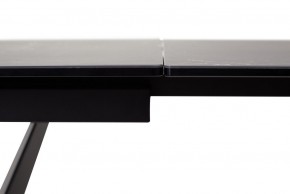 Стол RIETI 200 NERO KL-116 Черный мрамор матовый, итальянская керамика/ черный каркас, ®DISAUR в Кунгуре - kungur.mebel-74.com | фото