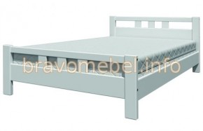 ВЕРОНИКА-2 Кровать из массива 900 (Белый античный) в Кунгуре - kungur.mebel-74.com | фото