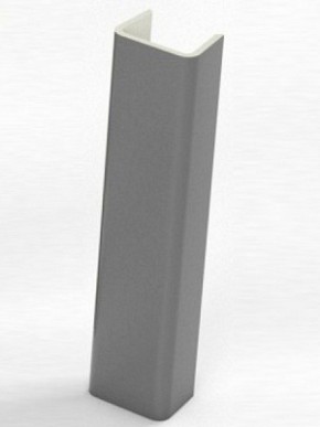 Торцевая заглушка  для цоколя h100 мм (Алюминий, Белый, Черный, Сонома) в Кунгуре - kungur.mebel-74.com | фото