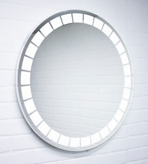 Зеркало Маскат 700х700 с подсветкой Домино (GL7057Z) в Кунгуре - kungur.mebel-74.com | фото